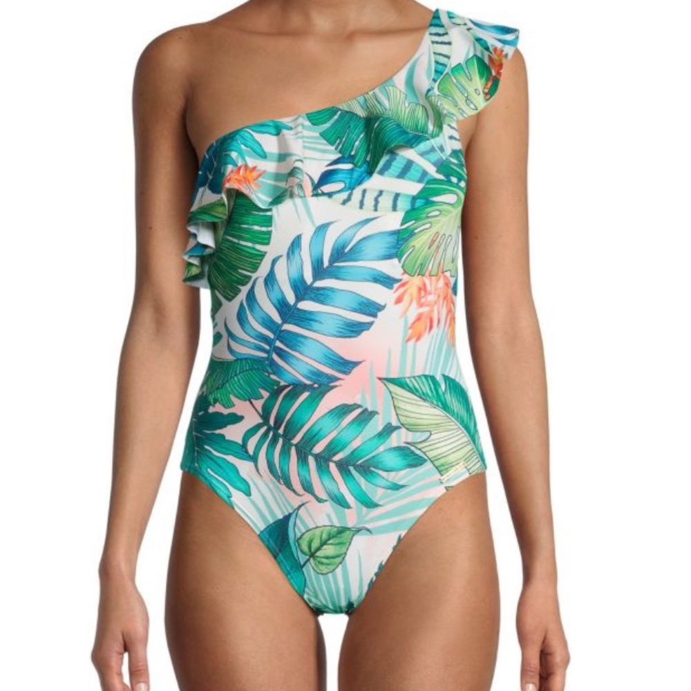Vince Camuto One-Shoulder Swimsuit‎ Women’s Size 8